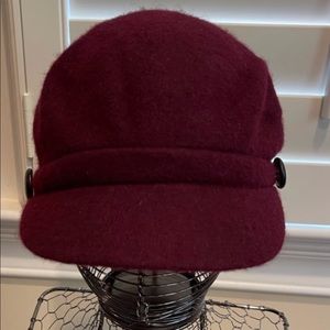 Burgundy Cadet Button Hat